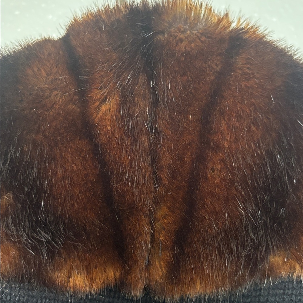 Lauren by Ralph Lauren Vintage Wool and Cashmere Cardigan With Fur Collar - Picture 5 of 9